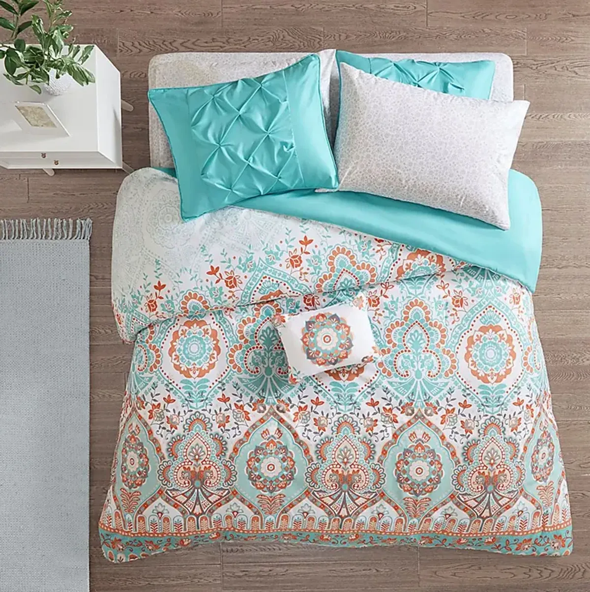 Kearney Blue Twin XL Comforter Set