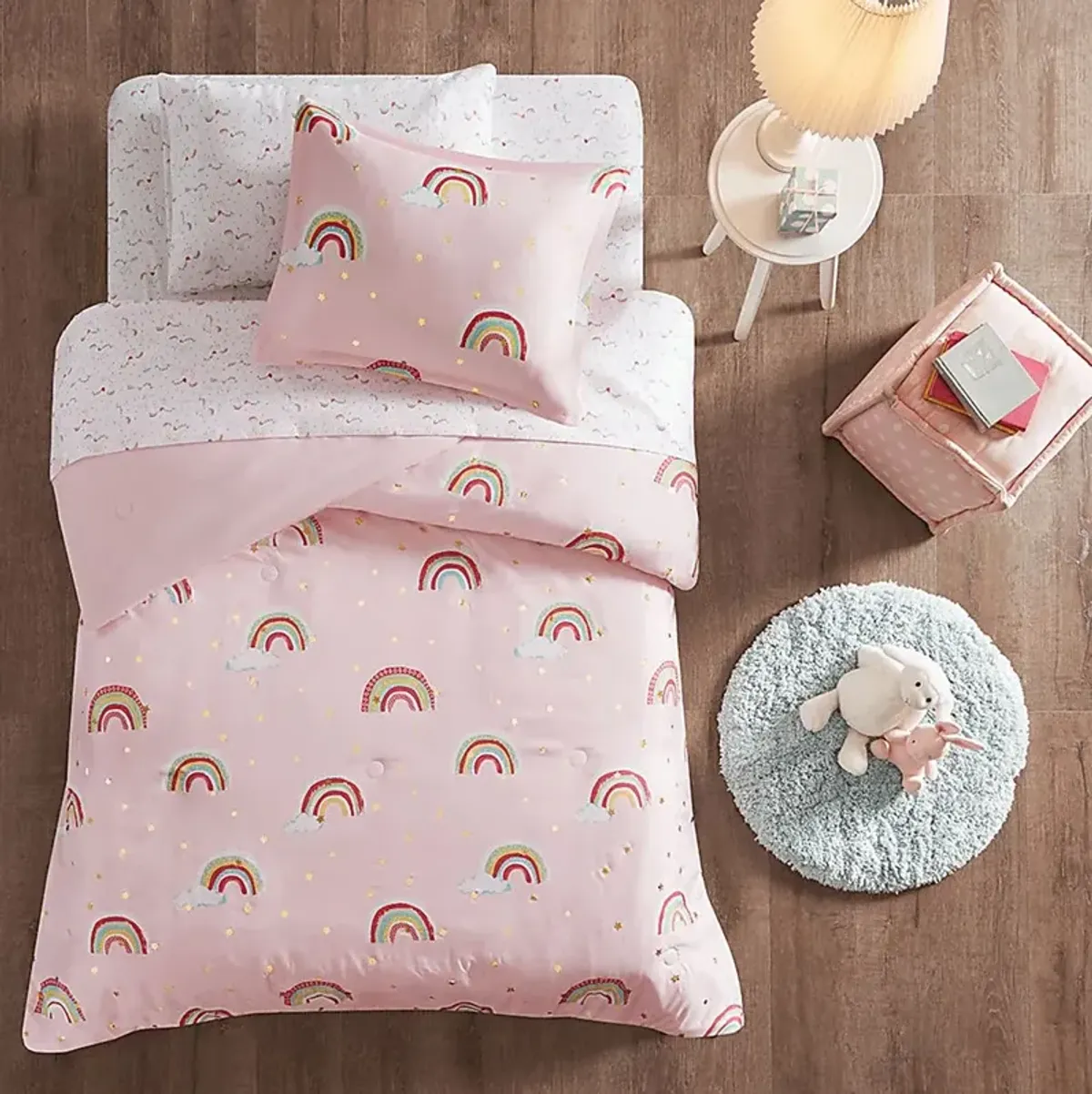 Leebaum Pink Full Comforter Set