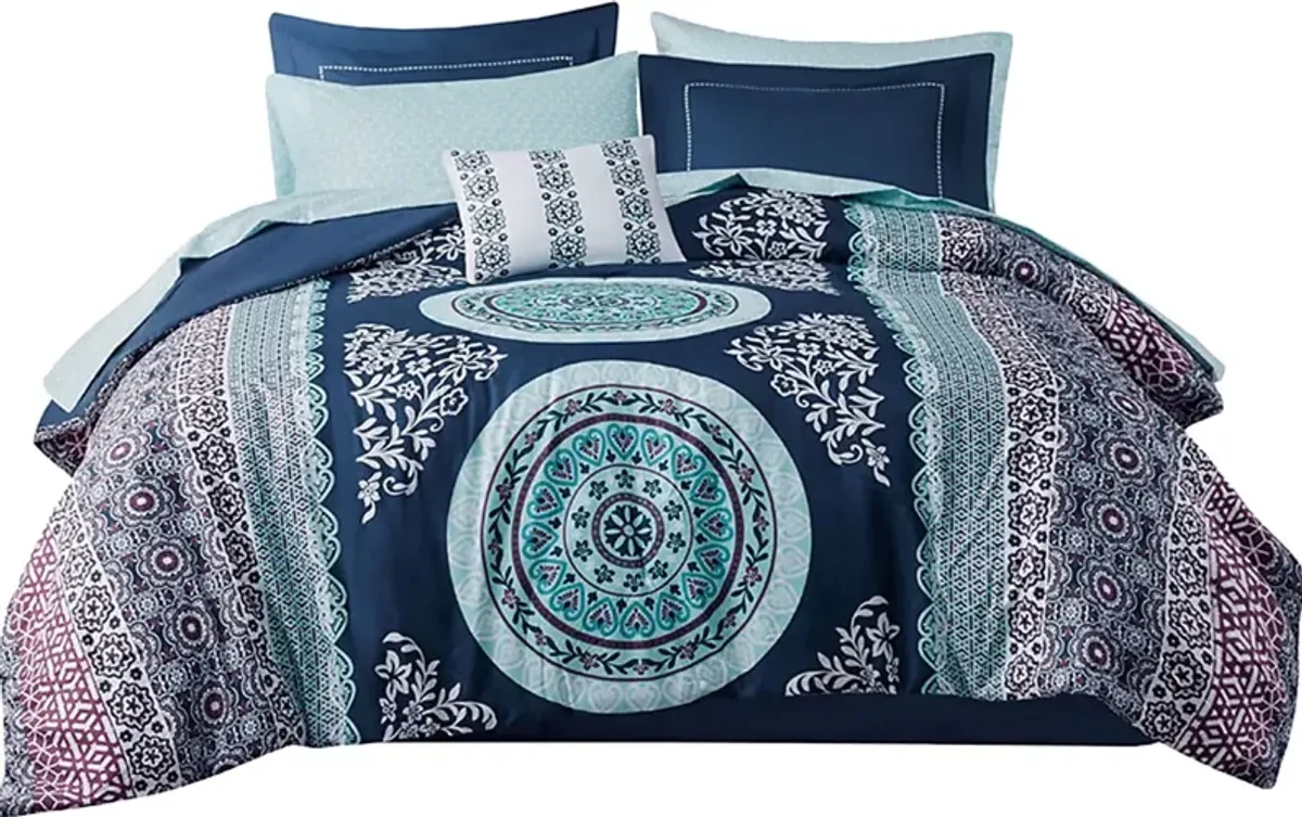 Kids Gallaudet Blue Twin Comforter Set