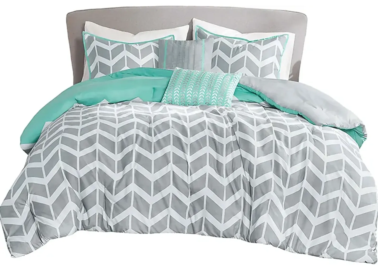 Kids Geany Blue Twin Comforter Set