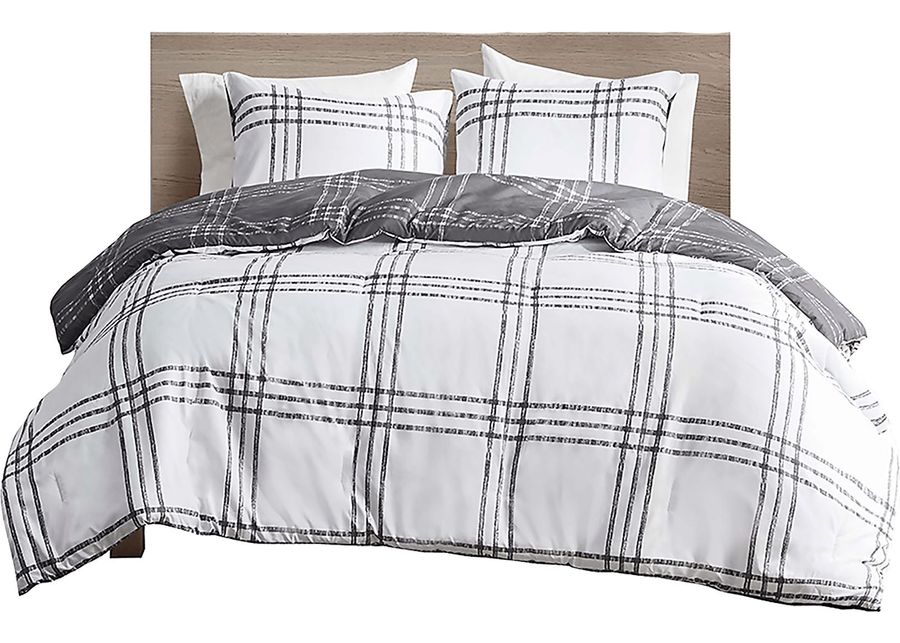 Kids Diabolo Gray Twin Comforter Set