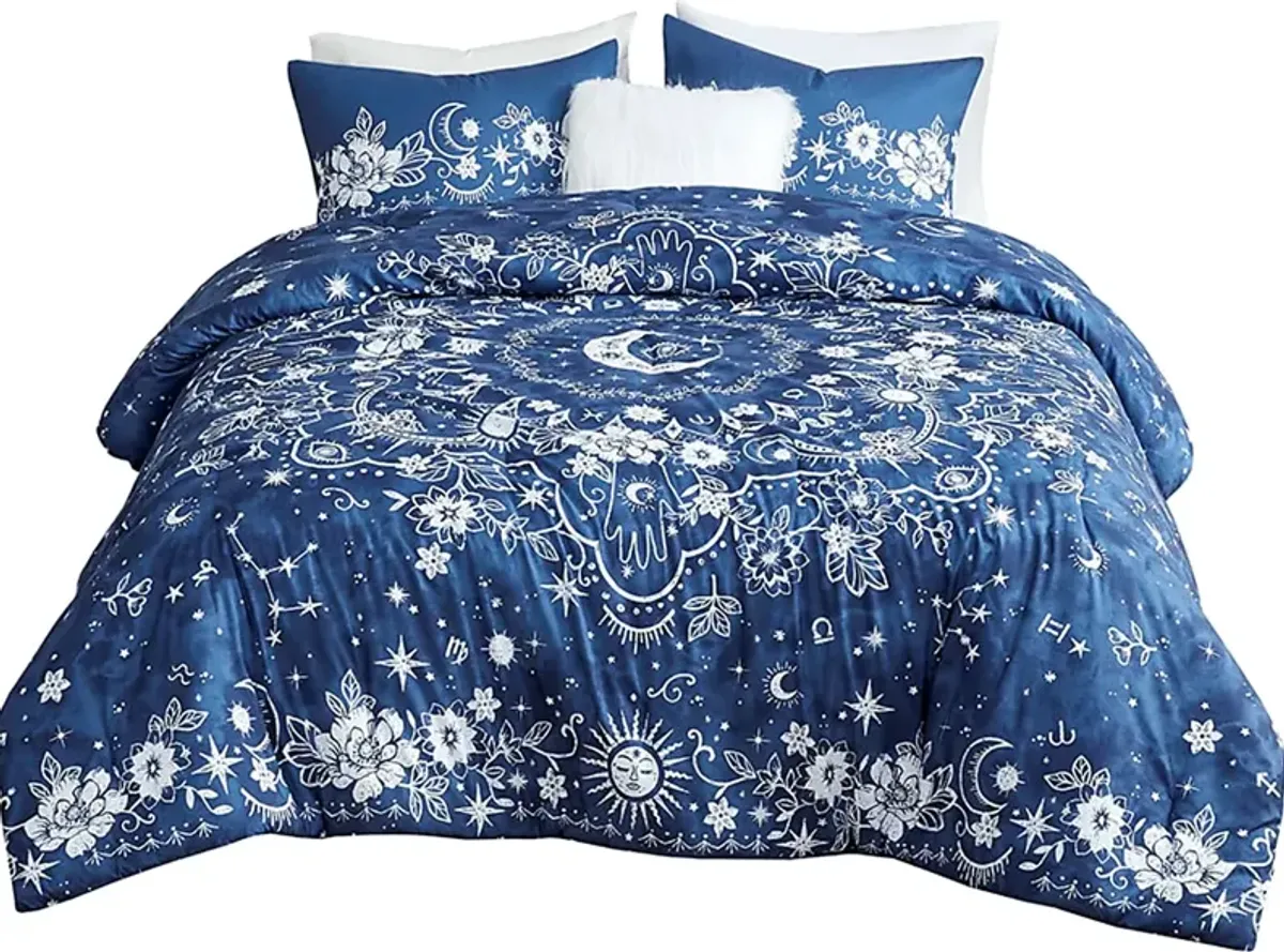 Kids Amsela Blue Twin Comforter Set