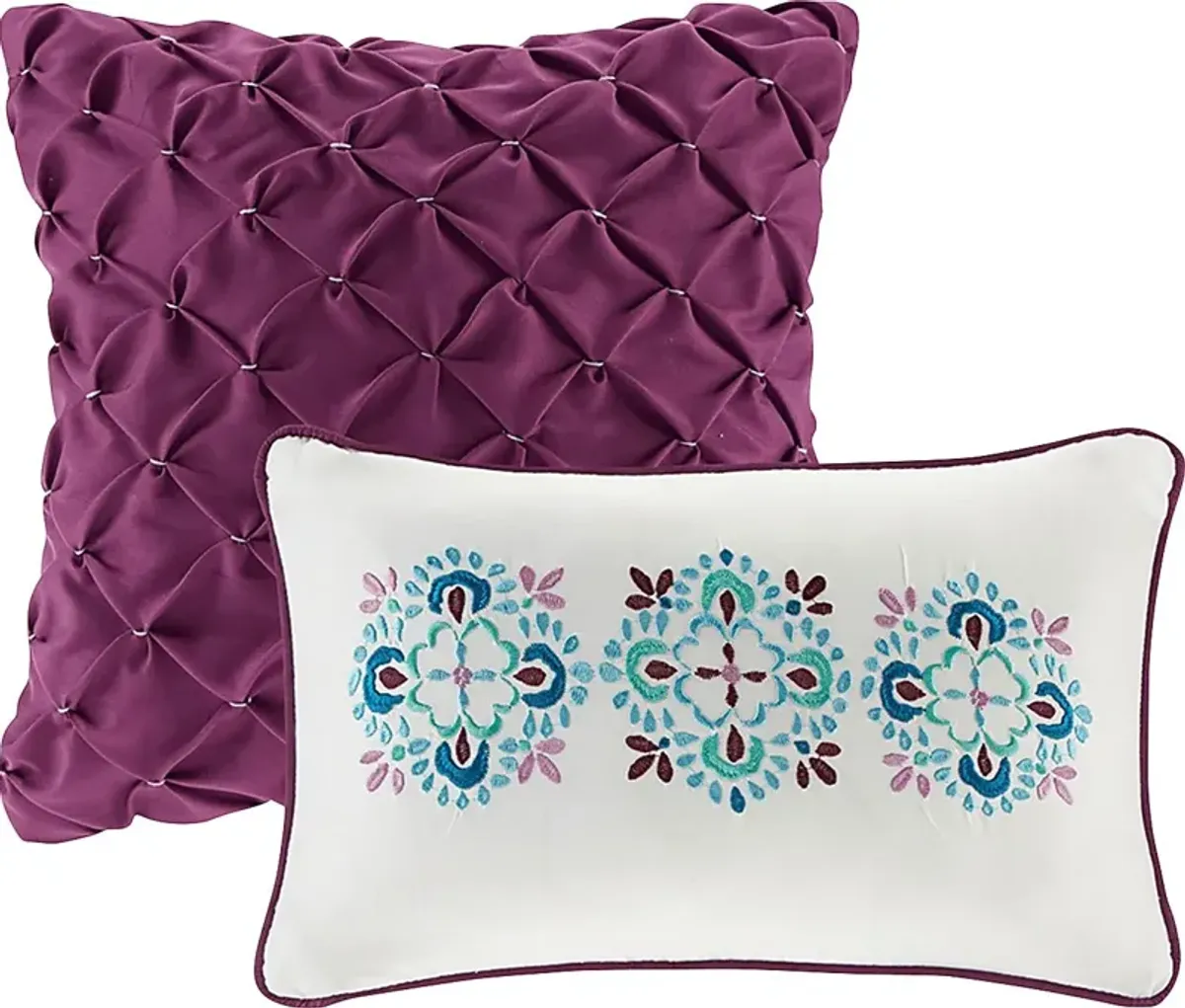 Bezzy Purple Twin Quilt Set