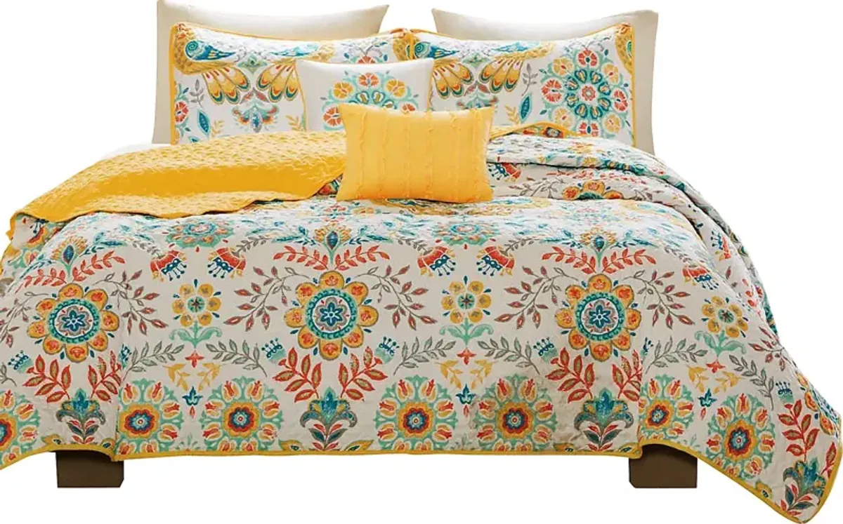 Edeus Multi Twin Quilt Set