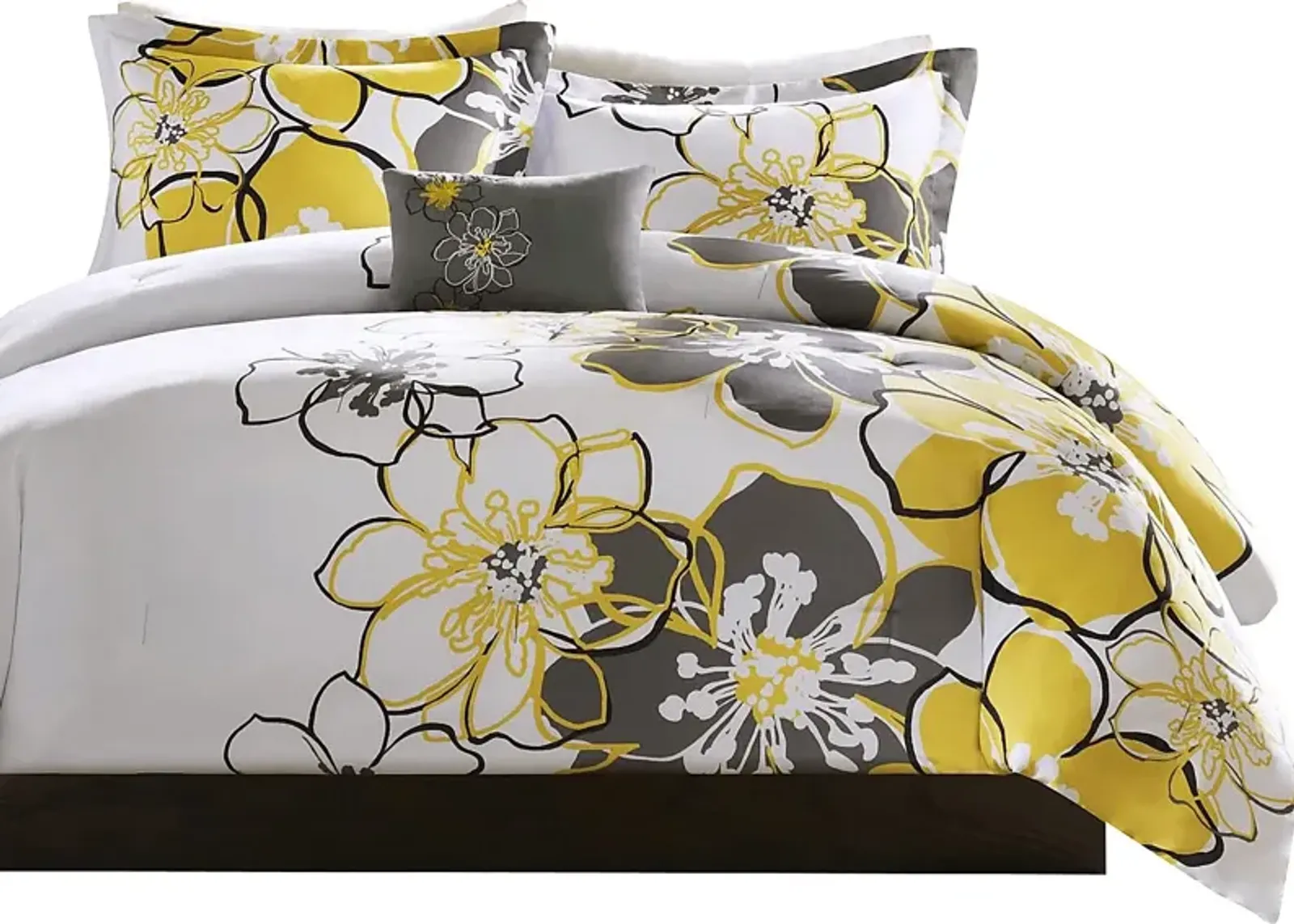 Bayas Yellow Twin Quilt Set