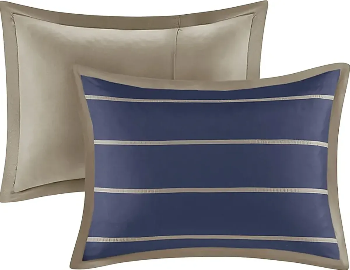 Balla Twin Navy Comforter Set