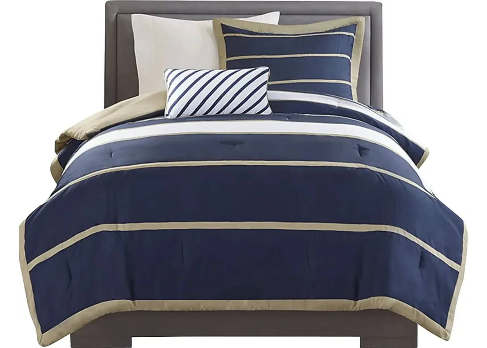 Balla Twin Navy Comforter Set