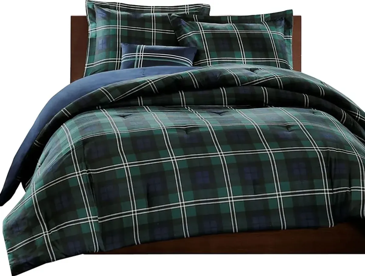 Avrill Blue Twin Comforter Set