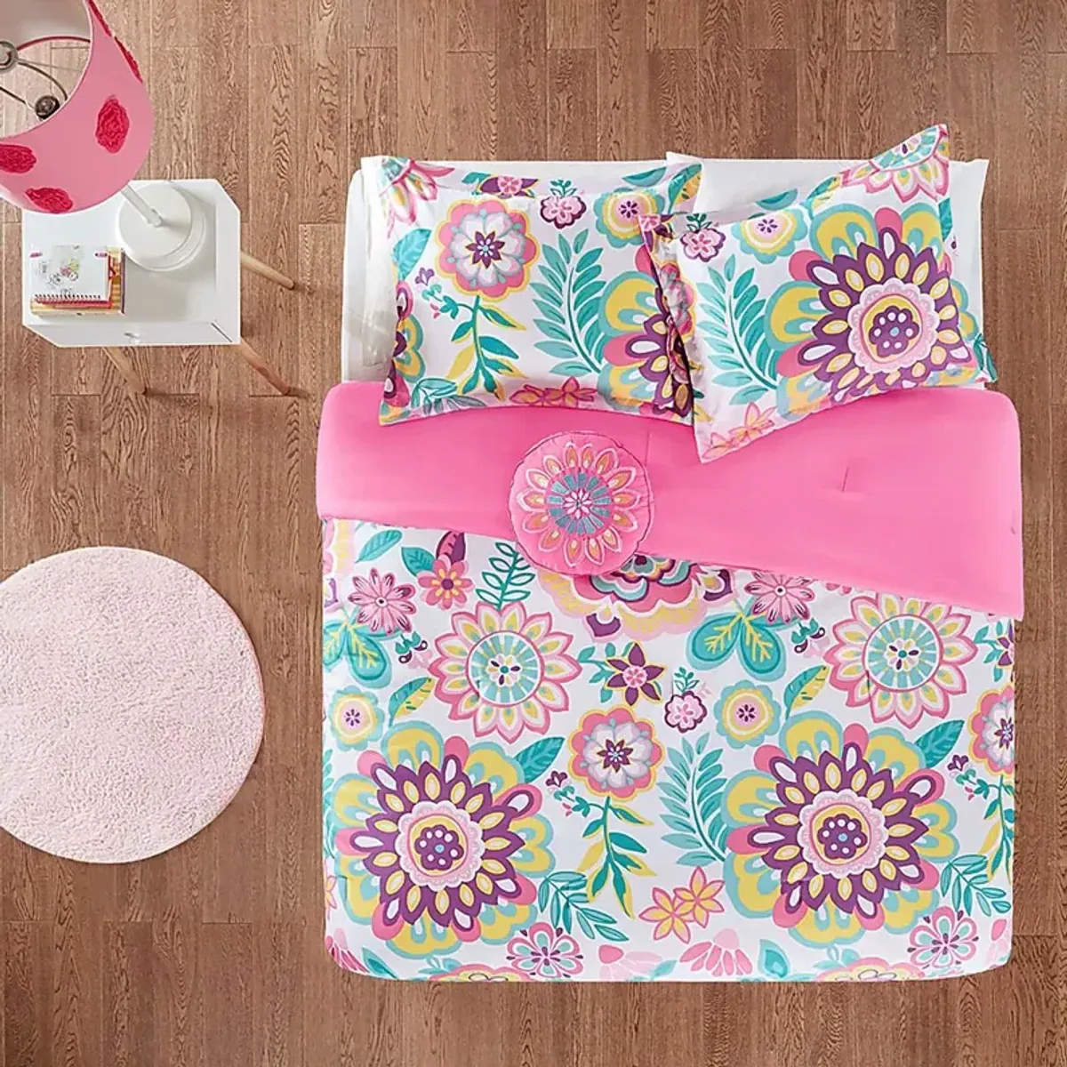 Cenni Pink Twin Comforter Set