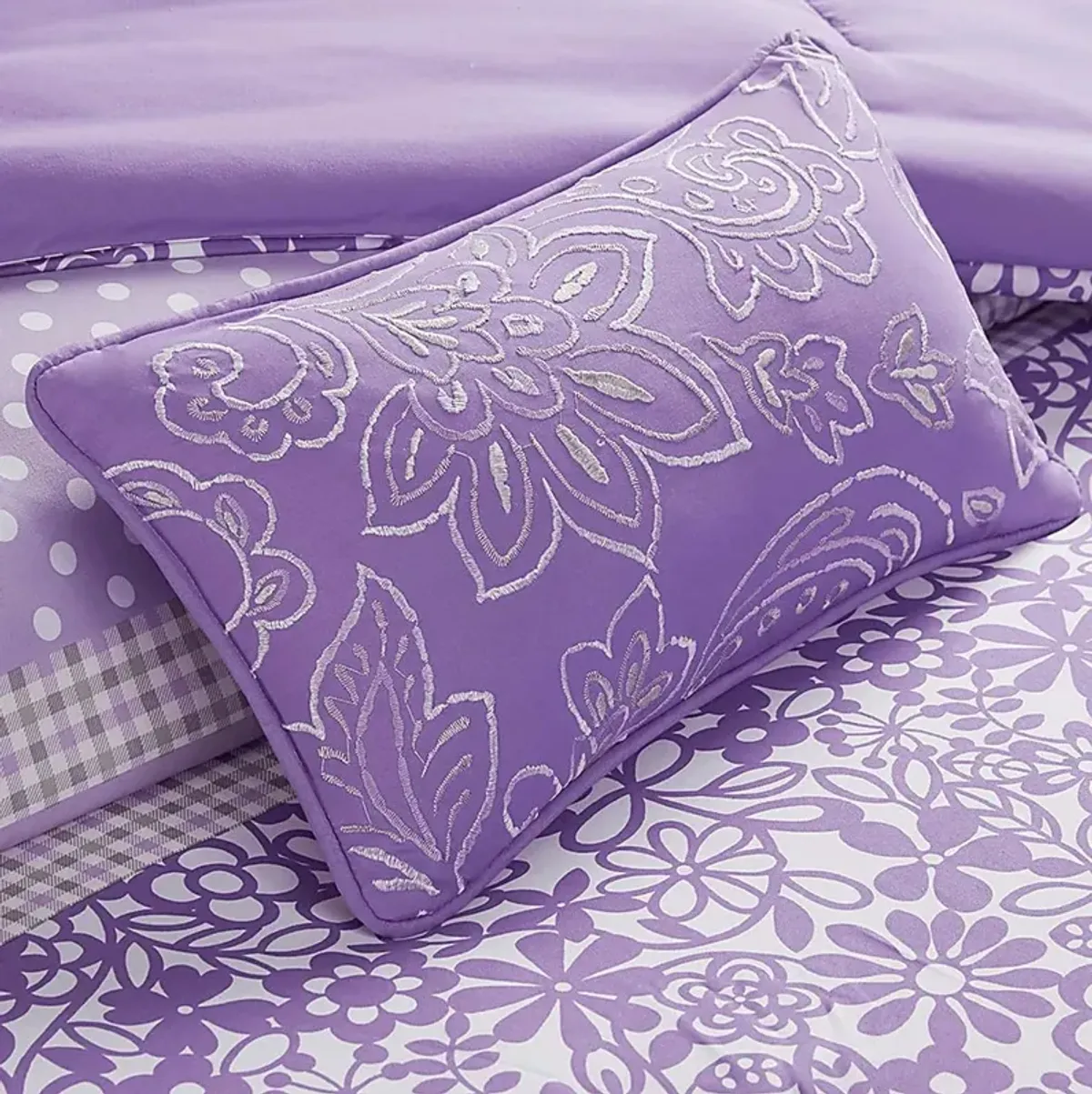 Gerra Purple Twin Comforter Set