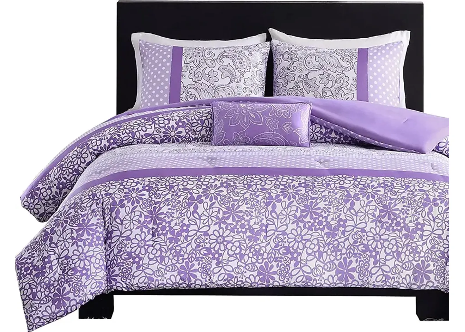 Gerra Purple Twin Comforter Set