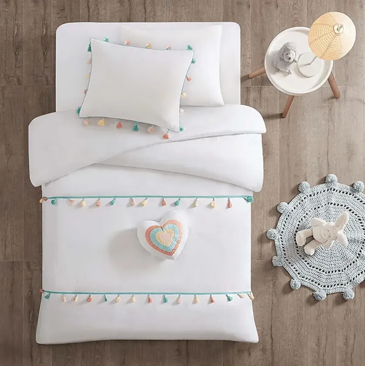 Devka Blush Twin Comforter Set