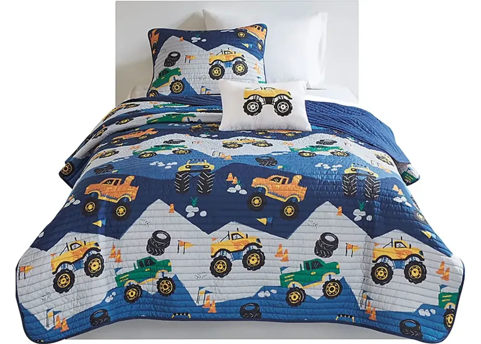 Helge Blue Full Quilt Set