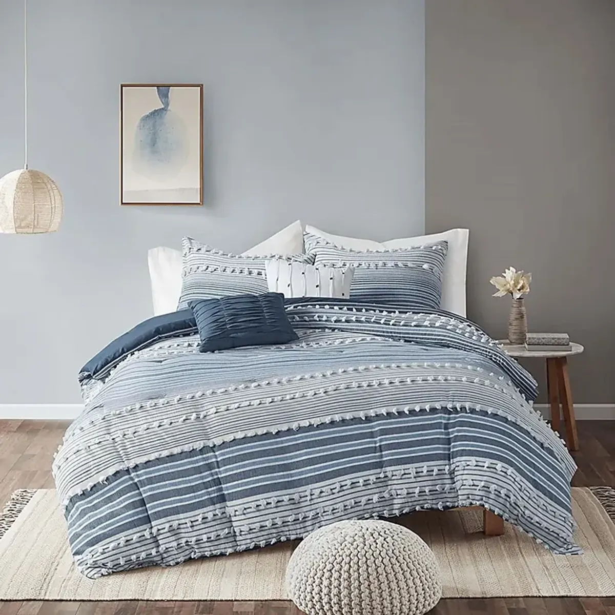 Collo Blue Twin Comforter Set