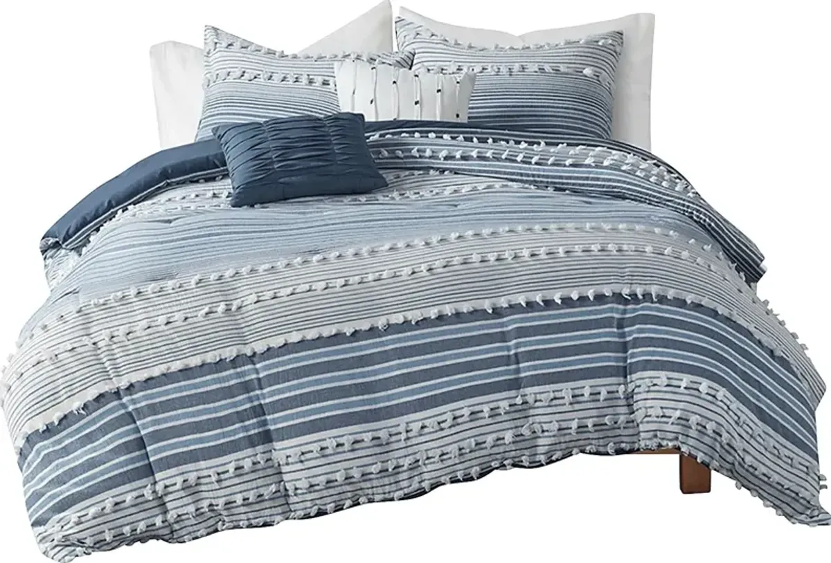 Collo Blue Twin Comforter Set