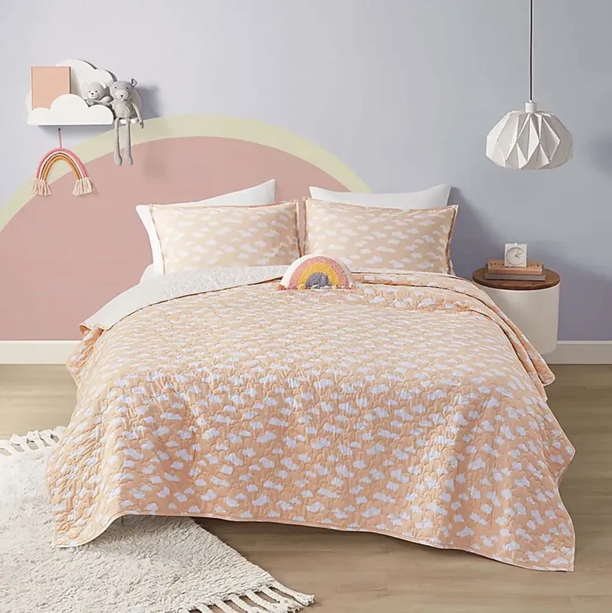 Leska Yellow Twin Quilt Set