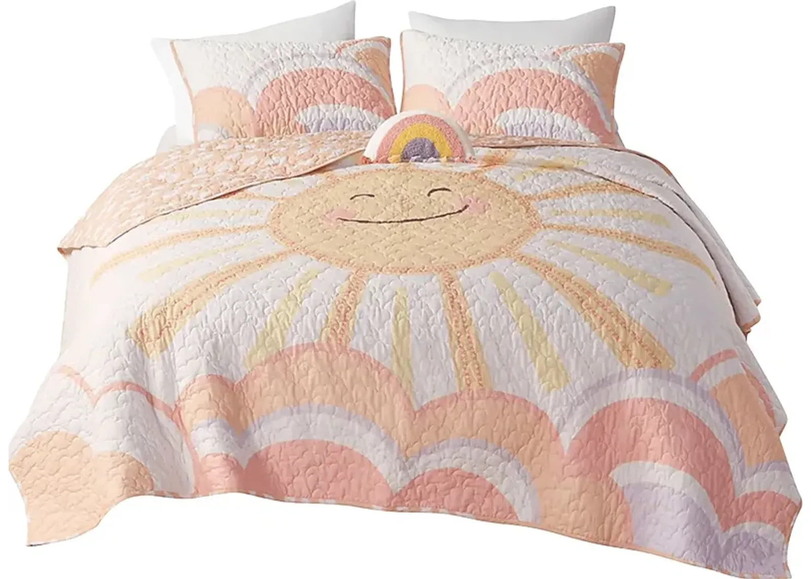 Leska Yellow Twin Quilt Set