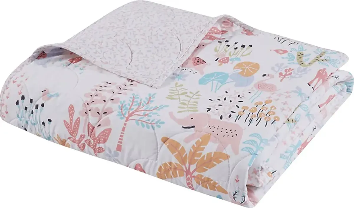 Maiya Blush Twin Quilt Set