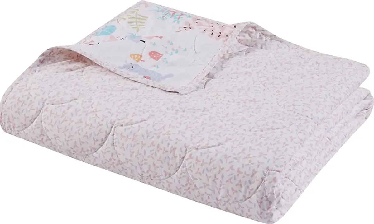 Maiya Blush Twin Quilt Set