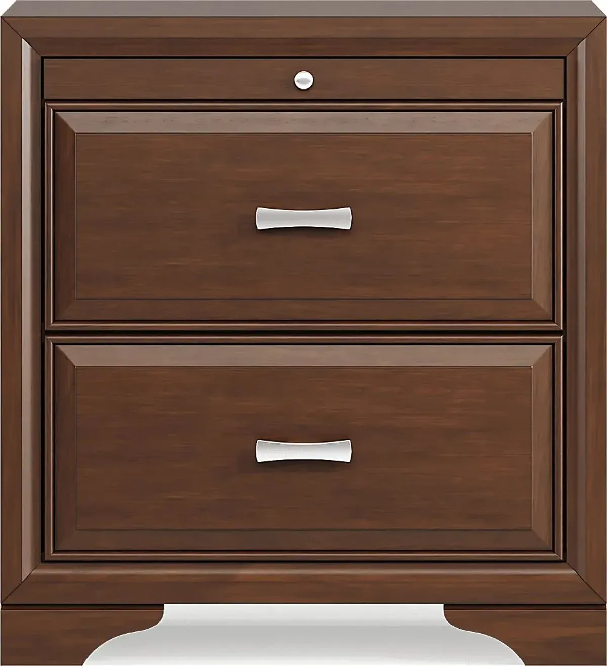 Belcourt Brown Cherry 7 Pc King Panel Arch Bedroom