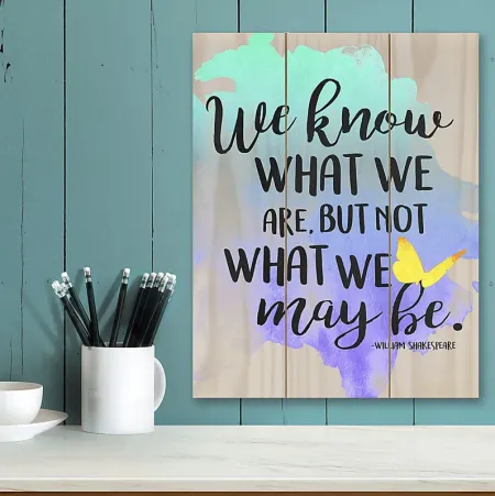 Kids What We Are Blue Wall Art