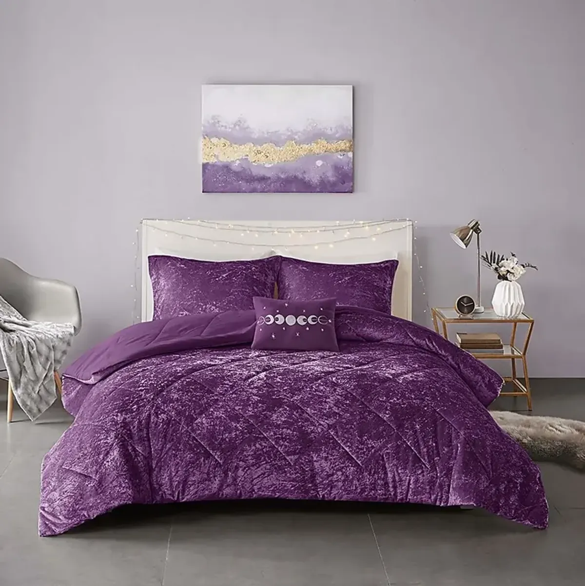 Kids Bajaro Purple Full Comforter Set