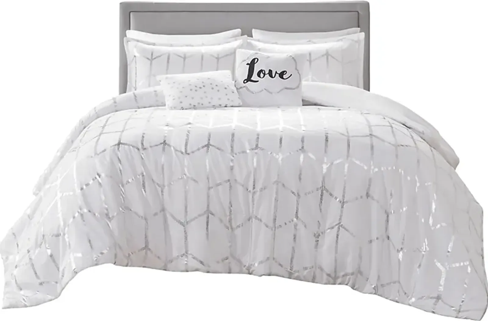 Kids Alesi Silver Full Comforter Set