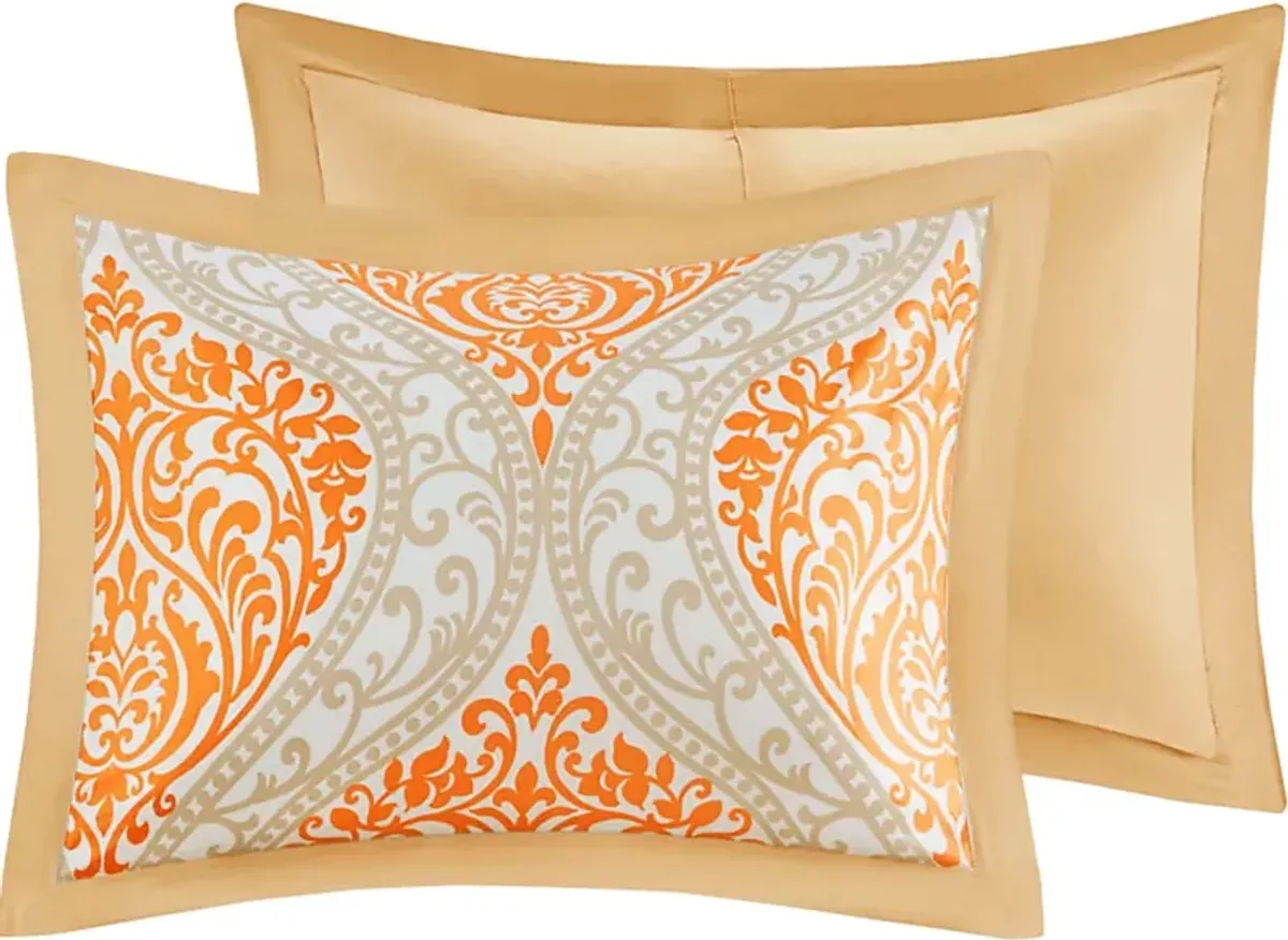 Kids Ette Orange Full Comforter Set