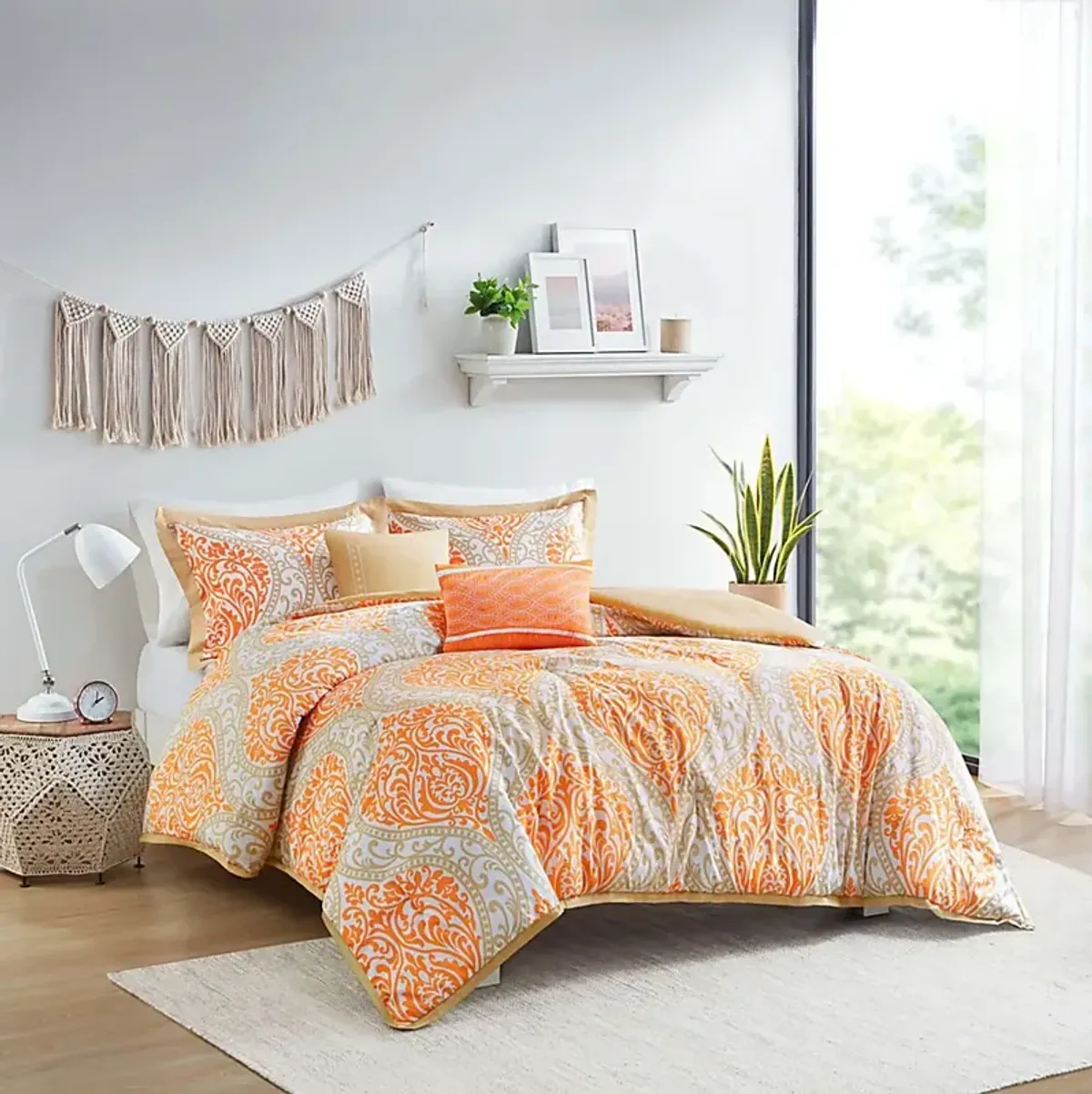 Kids Ette Orange Full Comforter Set