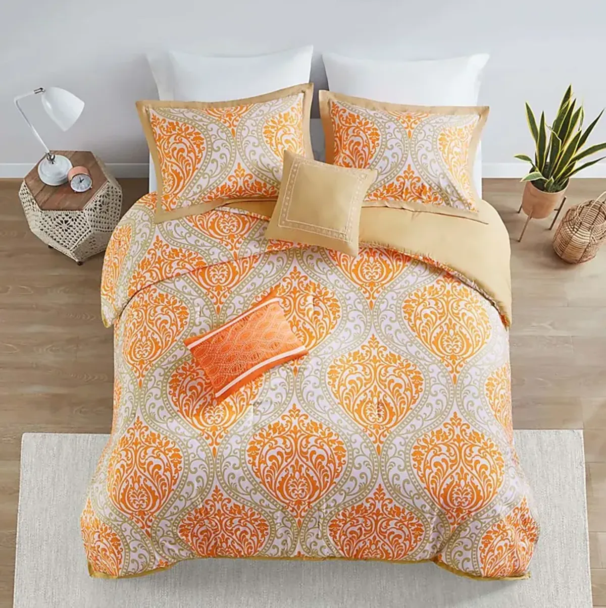 Kids Ette Orange Full Comforter Set