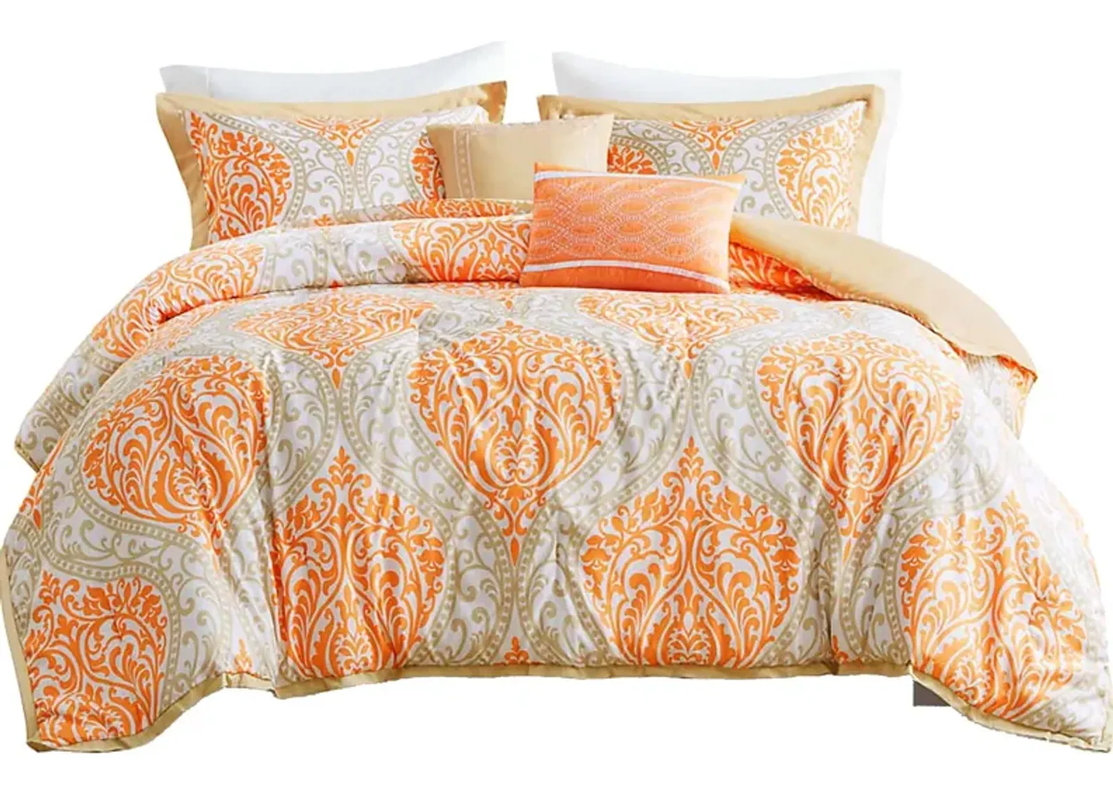 Kids Ette Orange Full Comforter Set