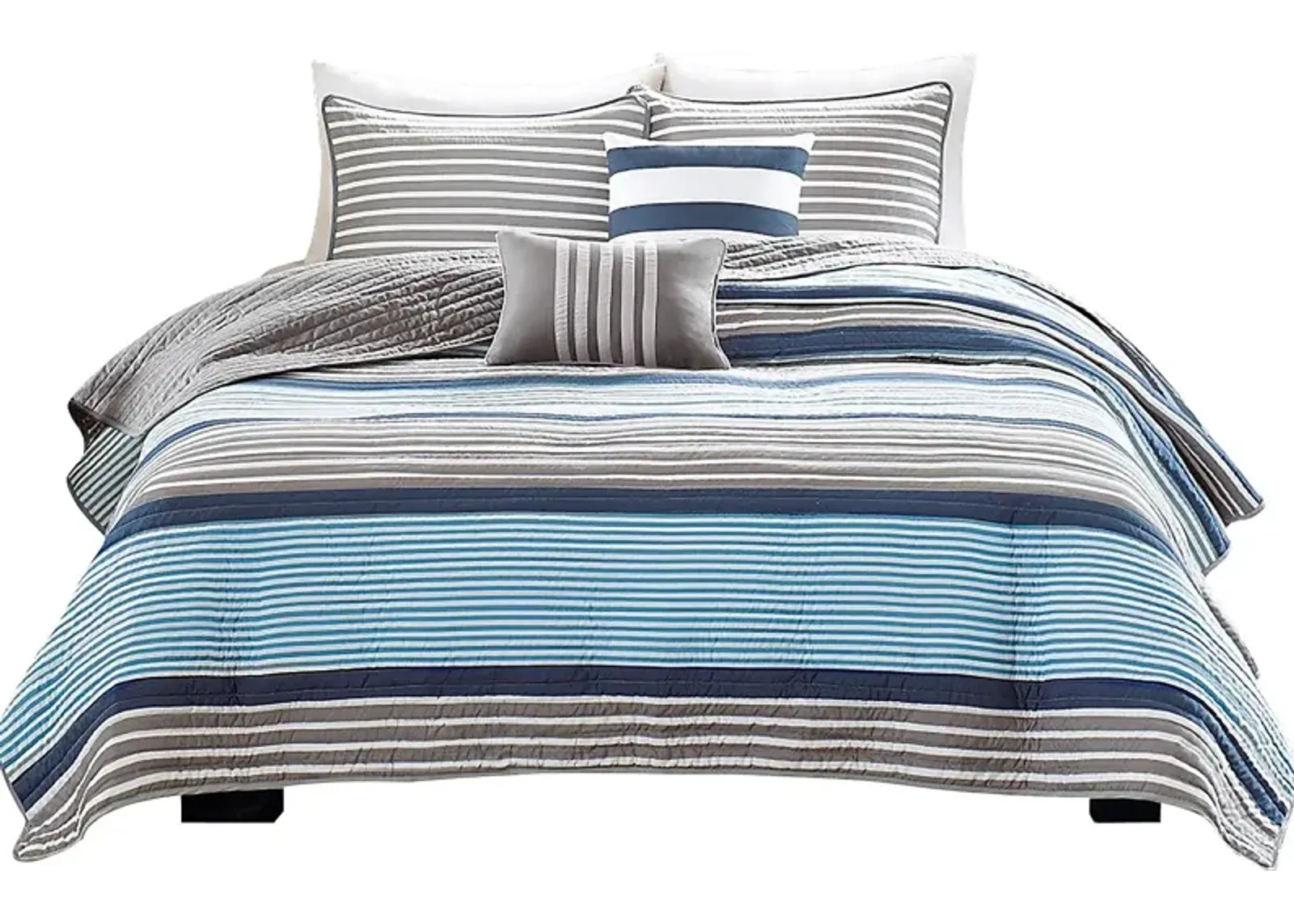 Kionah Blue Full Quilt Set