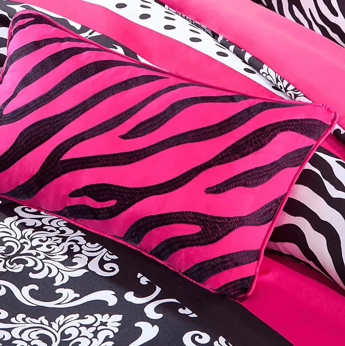 Dexe Pink Full Comforter Set