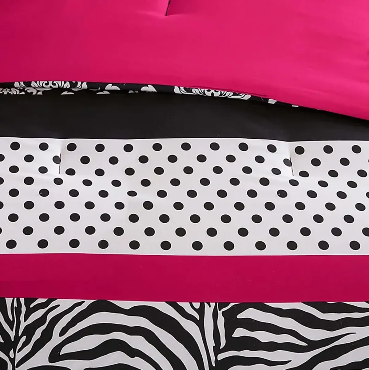 Dexe Pink Full Comforter Set