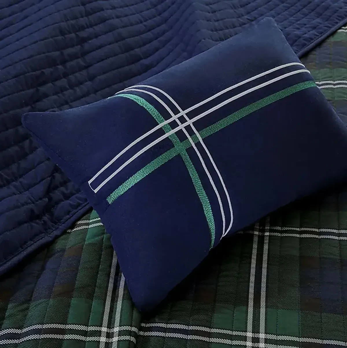 Chemia Blue Full Quilt Set