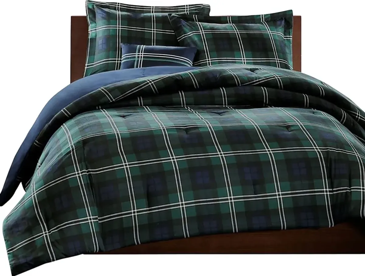 Chemia Blue Full Quilt Set