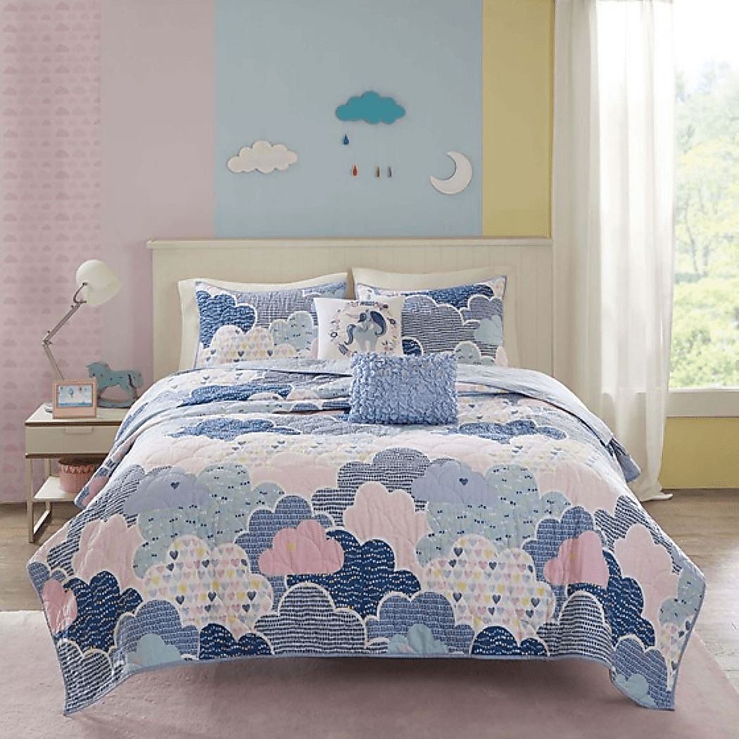 Bessi Blue Full Comforter Set