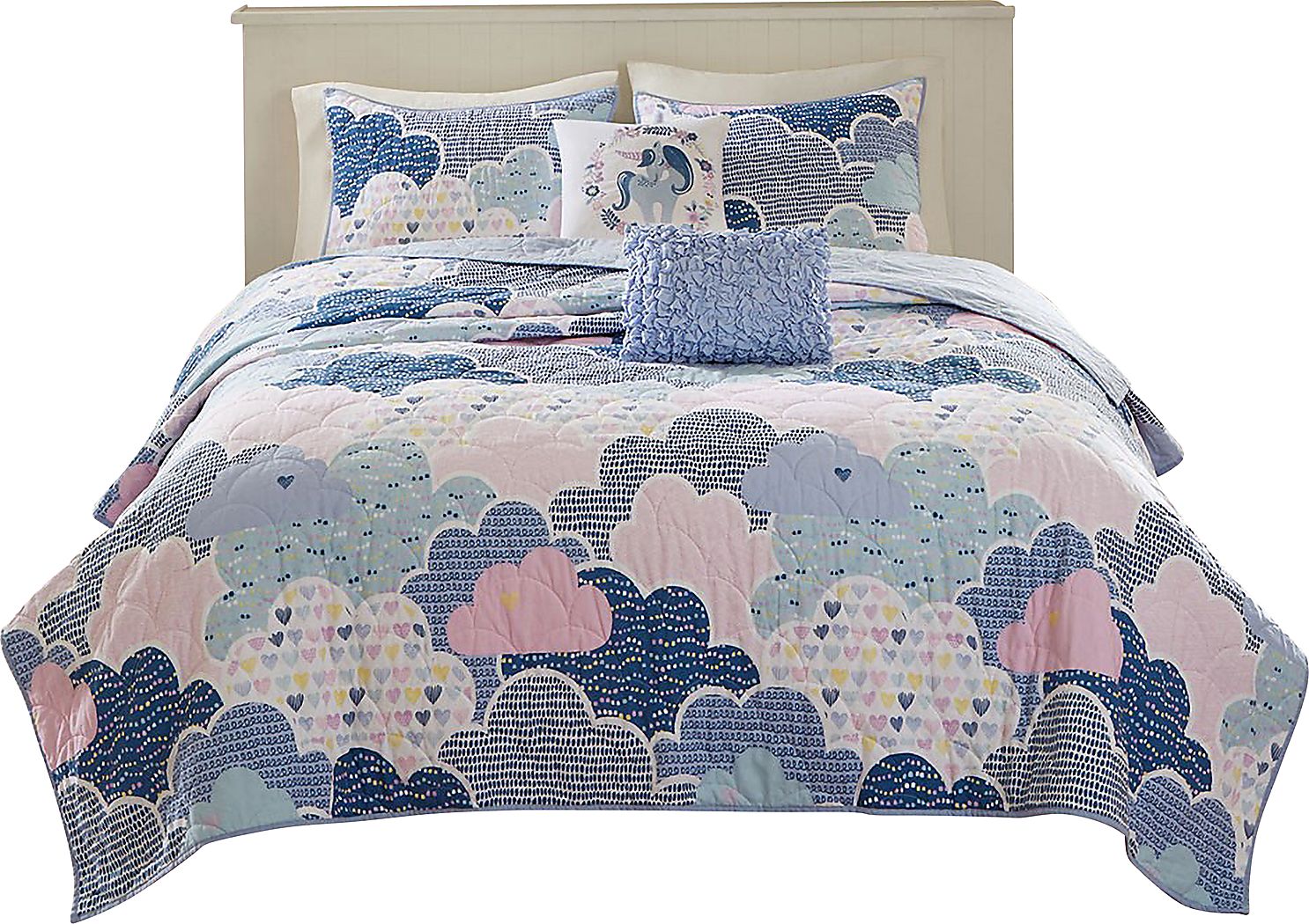 Bessi Blue Full Comforter Set