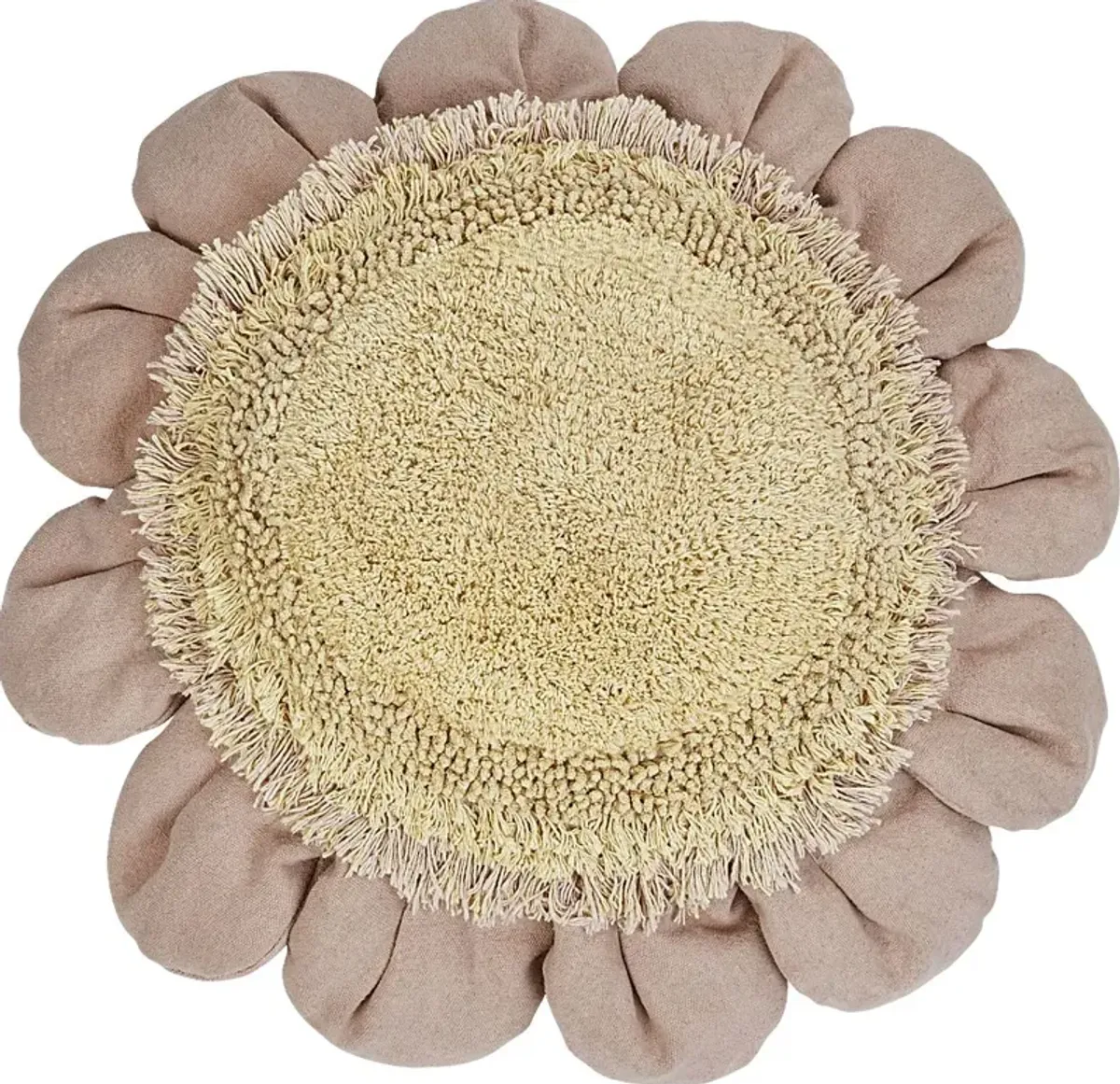 Kids Pink Daisy Floor Pillow