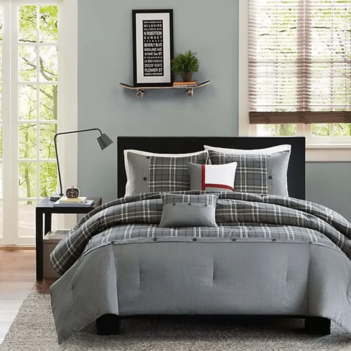 Arigo Gray King Comforter Set