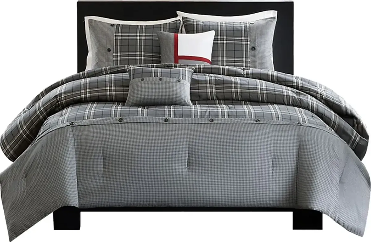 Arigo Gray King Comforter Set