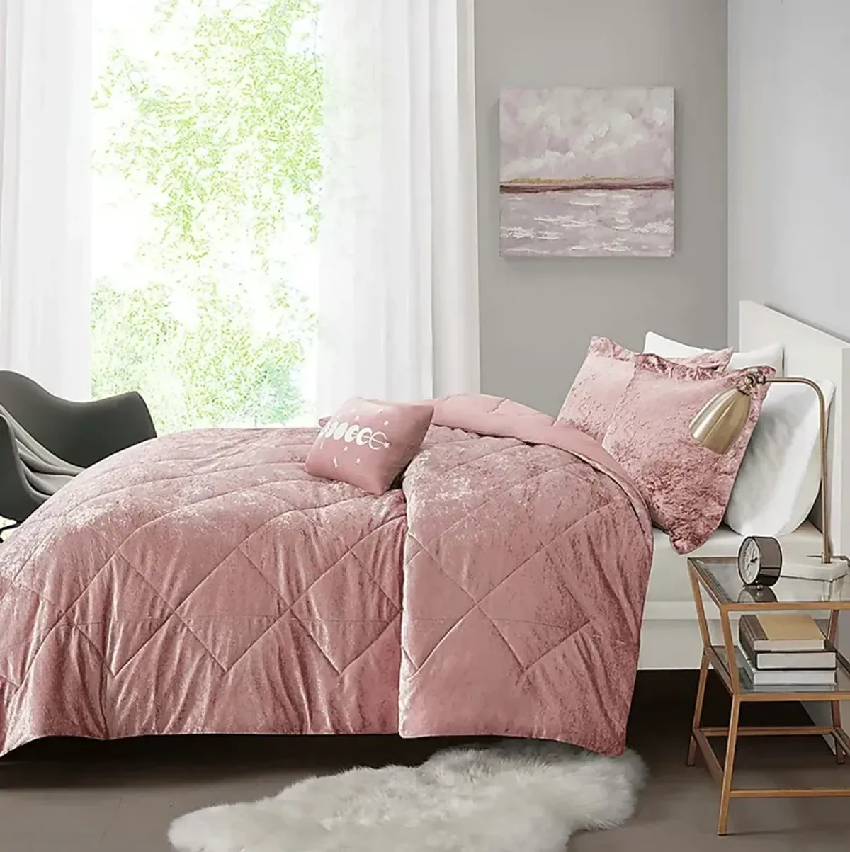 Bajaro Blush King Comforter Set