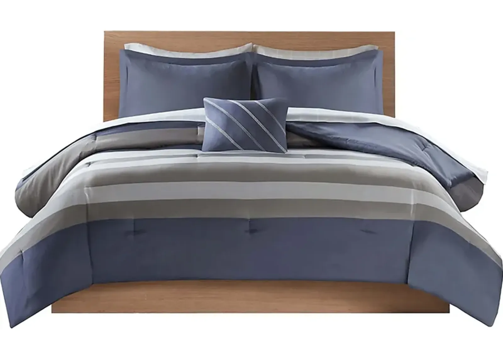 Ohara Gray Queen Comforter Set