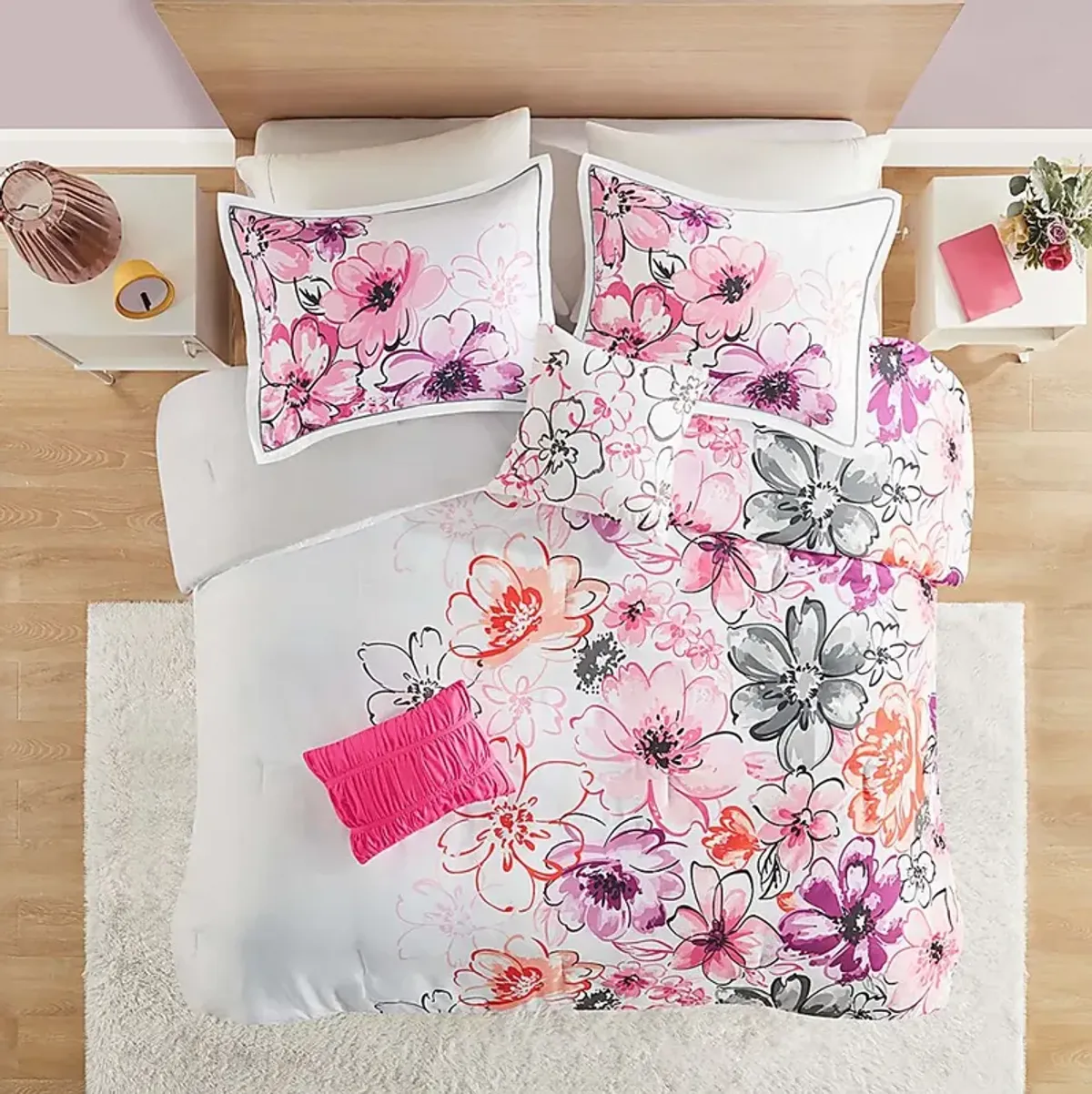 Balou Pink King Comforter Set