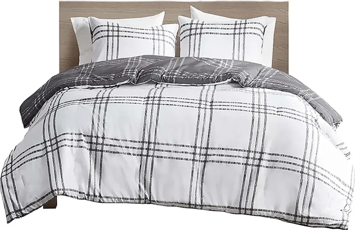 Diabolo Gray King Comforter Set