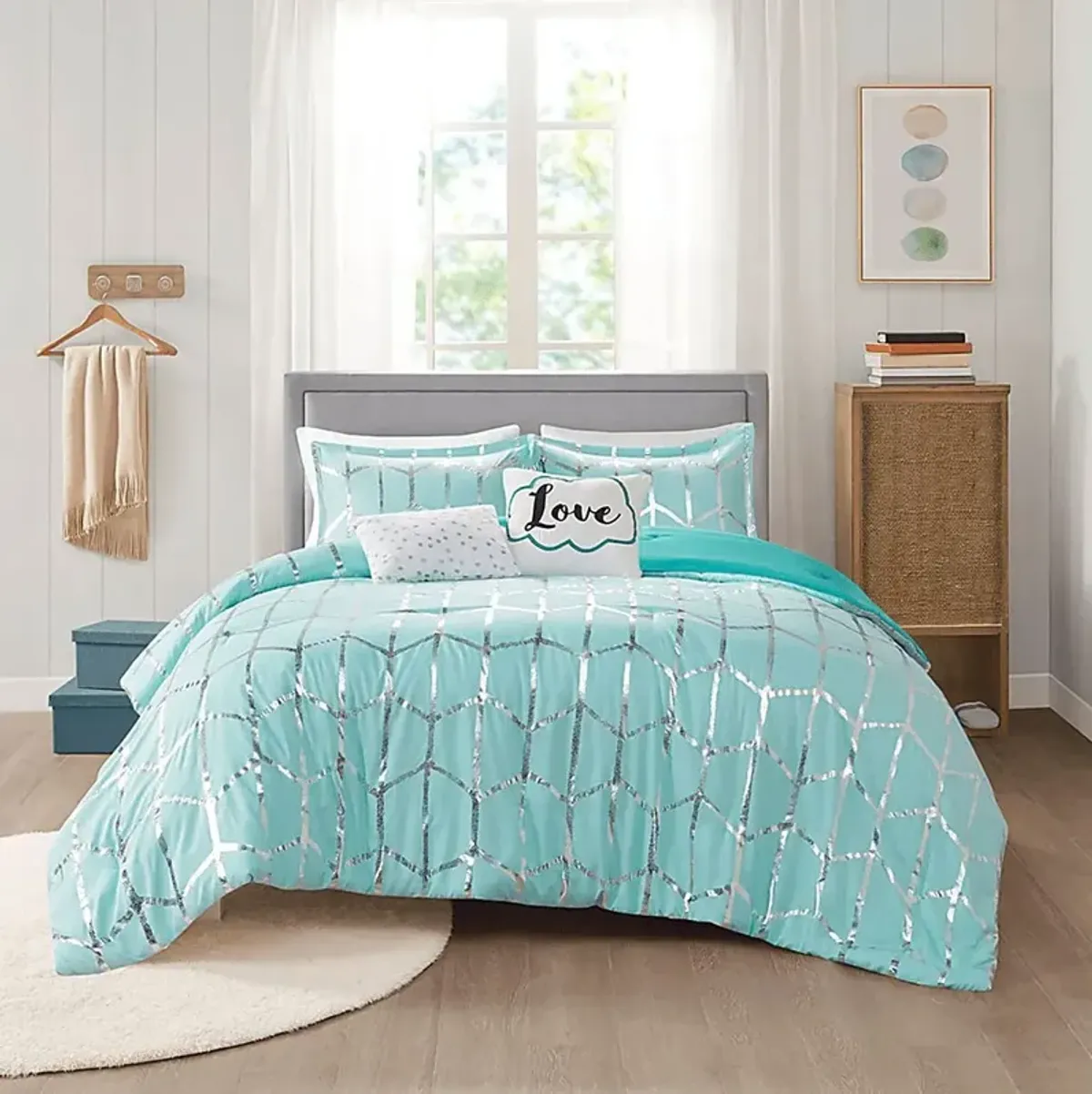 Alesi Blue King Comforter Set