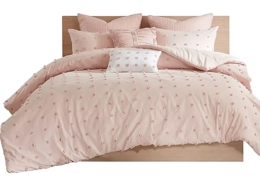 Brokat Pink King Comforter Set