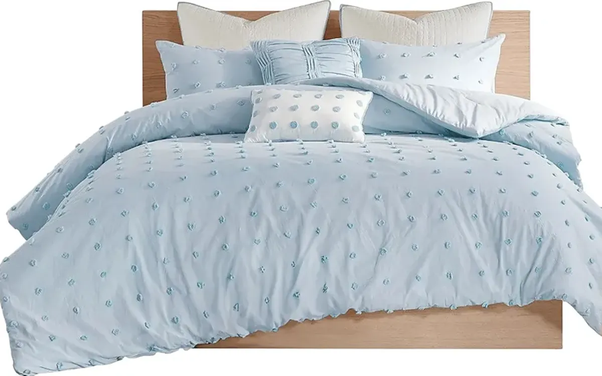 Brokat Blue King Comforter Set