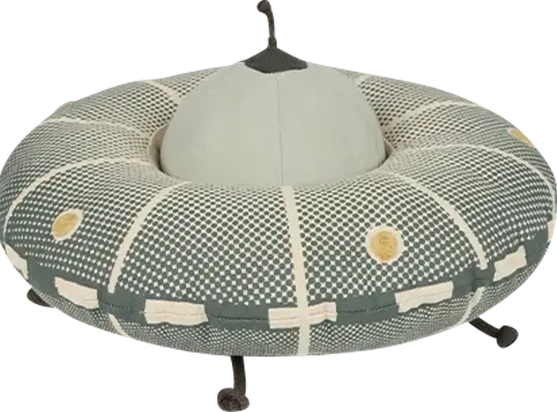 Kids Gray UFO Pillow