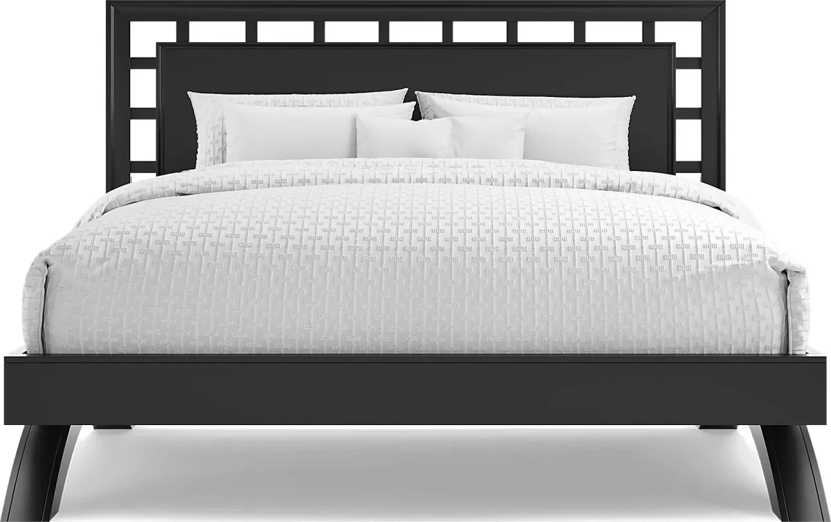 Belcourt Black 7 Pc King Lattice Arch Bedroom